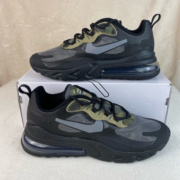 air max 270 react black white anthracite camo